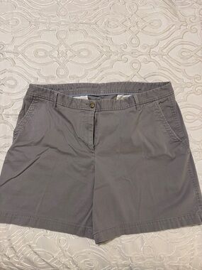 Talbots Light Gray Women's Chino Bermuda Shorts